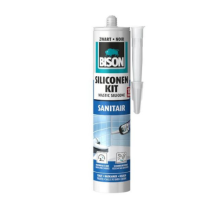 Bison Siliconenkit Sanitair 300 ml koker zwart