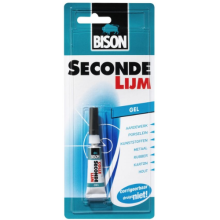 Bison Secondelijm Gel 3 g tube kaart