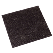 Rubbertegel 50 x 50 cm, zwart. OP=OP