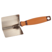 Hoektroffel binnen RVS 80mm