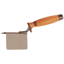Hoektroffel buiten RVS 80mm