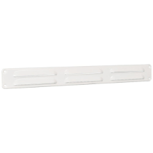Nedco schoepenrooster aluminium met omgezette rand wit 370x40 mm
