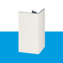 Keralit uitwendig rechthoekprofiel 46x46 mm RAL 9016 Wit lengte 400 cm Classic nerf 2812 (bestelartikel)