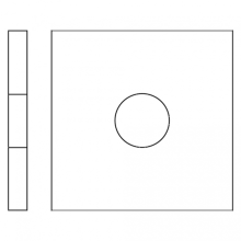 Vierkant sluitring HV100 Din 436 M10 Zn (11/30/3) verpakt per 100 stuks