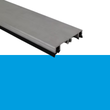 Zijsluitprofiel 16 mm alu schroefbaar blank 401 cm polycarbonaat (bestelartikel)