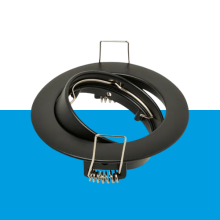 Inbouwspot kantelbaar Ø50mm lamp zwart exclusief fitting en lamp