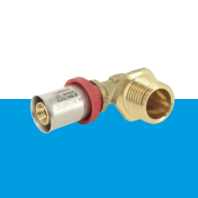 BONFIX Alu-pers kniekoppeling 1/2" bu.dr. x 16 mm 1st.