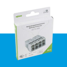 Wago 8v lasklem mini 8x0.5x2.5 verpakt per 10 stuks
