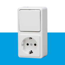 Standaard combinatie 1V RA opbouw arctic wit