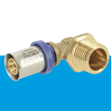 BONFIX Alu-pers kniekoppeling 3/4" bu.dr. x 20 mm 1st.