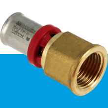 BONFIX Alu-pers schroefbus 1/2" bi.dr. x 16 1st.