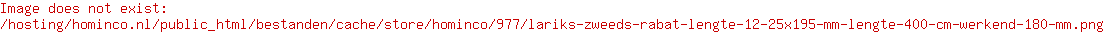 Lariks zweeds rabat lengte 12-25x195 mm lengte  400 cm werkend 180 mm