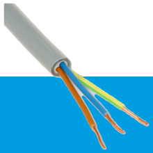 3x2.5 mm Grijze kabel YMVK - MB rol 50 meter