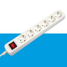 Tafelcontactdoos 6V + RA 1,5 meter 3x1.5mm² wit