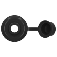 Afdekdop v. Houtfret 7mm grijs  7,5x 30 verpakt per 100 stuks