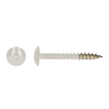 Platbolkopschroef HPL 4,8x25mm 9010 RVS 100 st