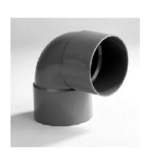 Bocht 90 mm 90 graden 2xlijm