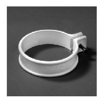 Ophangbeugel 80 mm wit