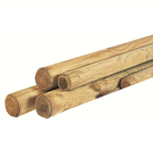 Paal Ø 8 cm geïmpregneerd lengte 200 cm