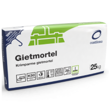 Gietmortel verpakt per 25 kg
