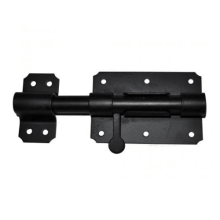 Plaatgrendel 80x60 mm zwart (inclusief schroeven)