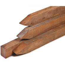 Hardhouten paal 70x70 mm lengte 305 cm