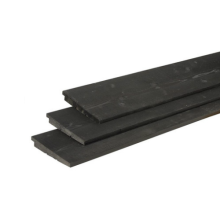 Zwart zweeds rabat Douglas 12-25x195 mm lengte 300 cm gedompeld werkend 18 cm (bestelartikel)