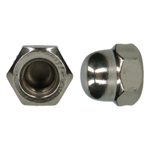 Zeskant dopmoer Din 1587 M10 inox RVS (A2) verpakt per 100 stuks (bestelartikel)