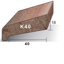 Meranti Neuslat K40 18x54 mm rondom 60 mu wit gegrond lengte 245 cm
