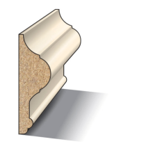 Greenline MDF Sierlijst 16x45 mm FSC mix 70% wit voorgelakt vochtwerend lengte 244 cm