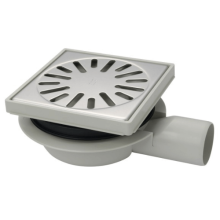 Doucheput met onderuitlaat 150x150 mm