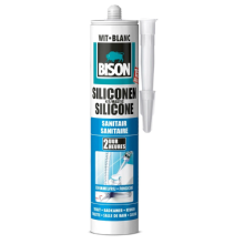 Bison Siliconenkit Sanitair 300 ml koker wit
