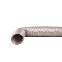 Luchtafvoerslang 152 mm 3 meter aluminium