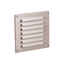 Nedco schoepenrooster met omgezette rand RVS 200x200 mm