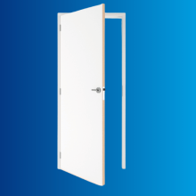 Deur kozijn combinatie 56x120 mm inclusief deur 88x211,5 cm wit gegrond LINKS