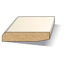 Mdf plint 9x45 mm gegrond lengte 488 cm NIEUW
