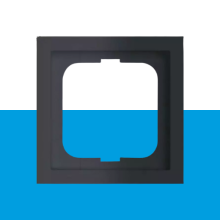 Afdekraam 1-voudig Future Linear mat zwart