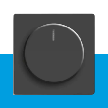 Draaiknop t.b.v. dimmer mat zwart Future Linear