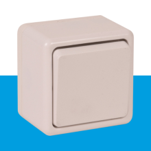 Standaard wisselschakelaar opbouw arctic wit